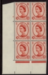 S95 (SG.594)  4½d crowns wmk. 2nd Graphites Cyld.6 no dot perf E/I  mounted mint..