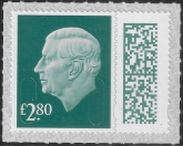 V5027  £2.80 slate blue M24L MAIL (from sheet) U/M (MNH