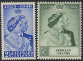 Leeward Islands - 1948 Royal Silver Wedding. SG.117-8  mounted mint.