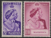 Mauritius  - 1948 Royal Silver Wedding. SG.270-1 mounted mint.