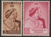 Trinidad and Tobago  1948 Royal Silver Wedding. SG.159-60  mounted mint.