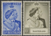 Basutoland - 1948 Royal Silver Wedding SG.36-7  mounted mint