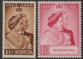 Bermuda - 1948 Royal Silver Wedding SG.125-6 mounted mint