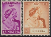 Nigeria - 1948 Royal Silver Wedding SG.62-3 mounted mint