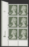 Y1715 (U396)  42p deep olive-grey  2B  DLR.  Cyl. D1 no dot. blue fluor U/M (MNH)