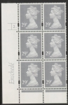 Y1693 (U315)  29p grey  2B Enschede Cyl. 2 dot blue fluor varnished bands.U/M (MNH)