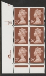 Y1691 (U301B) 26p red brown Harr/DLR Cyl.13 no dot phos 45 blue fluor. U/M (MNH)