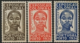 1934 Portugal SG.878-90 Colonial Exhibition. 3 values. U/M (MNH)