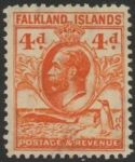 1932 Falkland Islands - SG.120  4d orange perf 14.  M/M