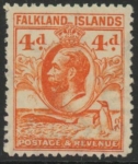 1932 Falkland Islands - SG.120  4d orange perf 14.  M/M