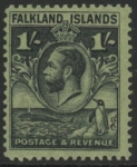 1929 Falkland Islands - SG.122  1/- black/emerald   U/M (MNH)