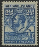 1929 Falkland Islands - SG.119 2½d blue. U/M (MNH)