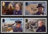 2024 Falkland Islands. SG.TBA. 150th Anniv. Birth of Sir Winston Churchill. set 4 values. U/M (MNH)