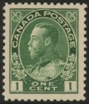 1911 Canada SG.196  1c yellow green  U/M (MNH)