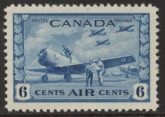 1942 Canada SG.399  6c blue 'Air Training Camp' .  u/m (mnh) catalogue value £32.00