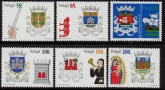 1998 Portugal SG.2648-53 District Arms 3rd Series Set of 6 values U/M (MNH)