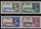 1935 Straits Settlements  Silver Jubilee SG.256-9 U/M (MNH)