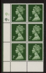 X1001 (UG7)  Questa 2p TII  bright green & deep green. Cyld. Q2 Q2 U/M (MNH)