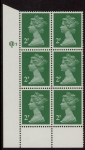 X1000 (UG4B)  Questa 2p TI  Perf 14x14 emerald green. FCP Cyld. Q7 (P) U/M (MNH)