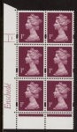 Y1667 (U69) 1p crimson. Enschedé. PVA bluish. Cyld.1 no dot. blue fluor U/M (MNH)
