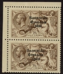 1927 KGV. SG83a  2/6d wide & narrow date pair. U/M (MNH)