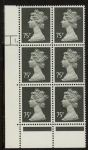 U472 (x994)  Harrison 75p grey-black (FCP) PVAD. cyld. 1 dot  U/M (MNH)