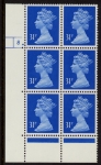 U326 (x982)  Harrison 31p ultramarine (ACP) PVAD. cyld. 8 dot  U/M (MNH)