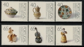 1992 Portugal SG.2262-67 Faience (3rd Series) Set of 6 values U/M (MNH)