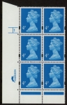 Y1669 (U132E)  4p new blue  2B Harr/DLR Cyl. 1  no dot Phos 47 blue fluor PVA (bluish).U/M (MNH)