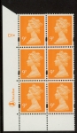Y1675 (U177)  9p yellow orange  2B DLR Cyl. D1 dot  blue fluor perf RE PVA bluish. U/M (MNH)
