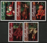 2009 Gibraltar SG.1342-6 Christmas Set of 5 values U/M (MNH)
