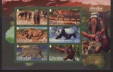 2011 Gibraltar MS.1414 Endangered Animals (1) Mini Sheet U/M (MNH)