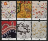 2011 Portugal SG.3868-73 Embroideries Set of 6 values U/M (MNH)
