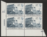 UK3 (SG.1412) £2  cylinder Block of 4 cylinder 2N Harrison  U/M (MNH)