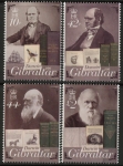 2009 Gibraltar SG.1341a-d Birth Bi-cent of Charles Darwin Set of 4 values U/M (MNH)