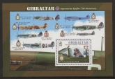 2011 Gibraltar MS.1425 75th Anniv of Supermarine Spitfire Mini SheetU/M (MNH)