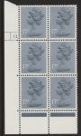 U247 (x952)  Harrison 17p grey-blue phos.(ACP)   perf RE  Cyld. 13 dot  U/M (MNH)
