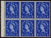 SB40 Crowns  green phos 4 x 1d. wmk. upright perf I. good perfs.U/M (MNH)