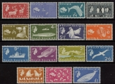 1963 South Georgia SG1-15 15 values short set mounted mint