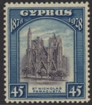 1928 Cyprus SG.131  45pi violet & blue. M/M