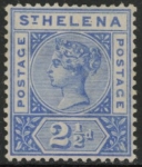 1890 St Helena  SG.50 2½d ultramarine. U/M (MNH)