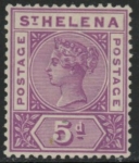 1890 St Helena  SG.51 5d mauve. U/M (MNH)