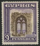 1934 Cyprus KGV SG.141 9pi  sepia & violet  U/M (MNH)