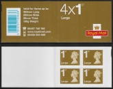 RB2b 4 x 1st Large Issued 2011 containing U3035 code MFIL . MA11 (no Logo) Walsall.