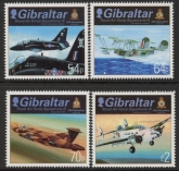 2014 Gibraltar RAF Squadrons III  set 4 values  U/M (MNH)
