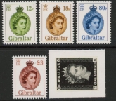 2015 Gibraltar - Definitives Added values Set of 5 values  U/M (MNH)