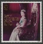 2015 Gibraltar - QEII Longest Reigning Monarch U/M (MNH)