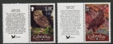 2013 Gibraltar - SG..1545-6 Birds overprint with tabs Set of 2 values U/M(MNH)