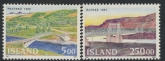 1992 Iceland SG.790-1 Bridges Set of 2 values  U/M (MNH)