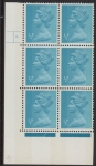 U46  Harrison ½p 2B  OCP/PVA   Cyld. 2 dot phos 4 U/M (MNH)